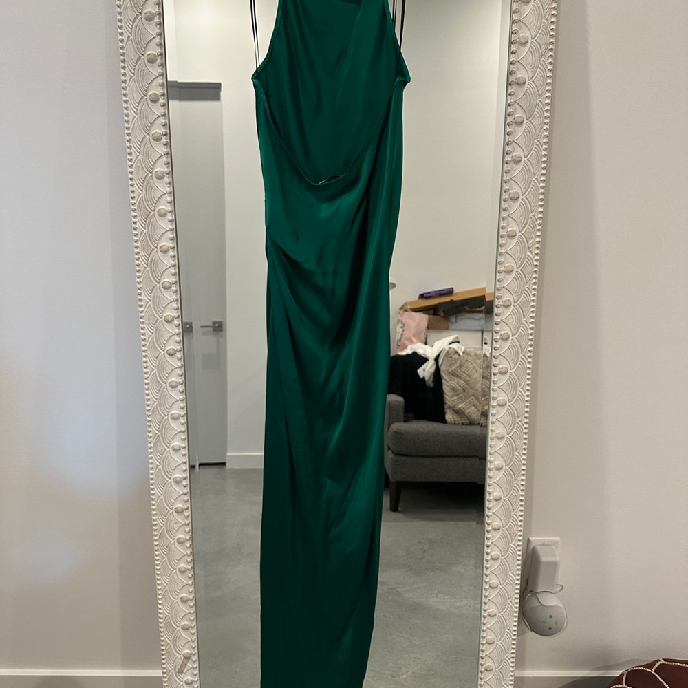 Amanda Uprichard X Revolve Samba Gown in Dark Green - Picture 2 of 2